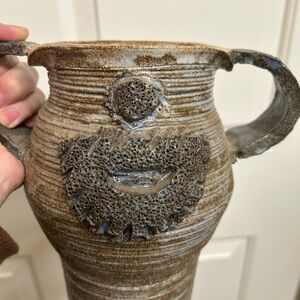 Vintage studio art pottery unique vase decor collectible